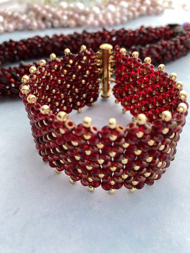 Diverse juwelen Roodgouden aarmband voor dames Roodgouden aarmband voor dames | rode accessoires