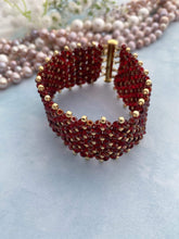 Afbeelding in Gallery-weergave laden, Diverse juwelen Roodgouden aarmband voor dames Roodgouden aarmband voor dames | rode accessoires
