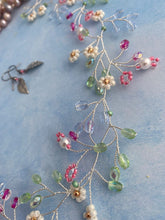 Afbeelding in Gallery-weergave laden, Haarstrengen Haarsieraad met bloemetjes, bruids bloemenkrans Haaraccessoires bruid Haarsieraad met bloemetjes Haar accessoire trouw
